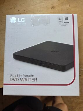 LG Ultra Slim Portable DVD Writer - Black